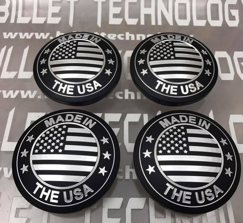 thumbnail image 2 of Pair Of 2.5" Bolt-On Bullet Nose Hub Caps - Chrome, For Custom Car & Truck Wheels 2 of 14